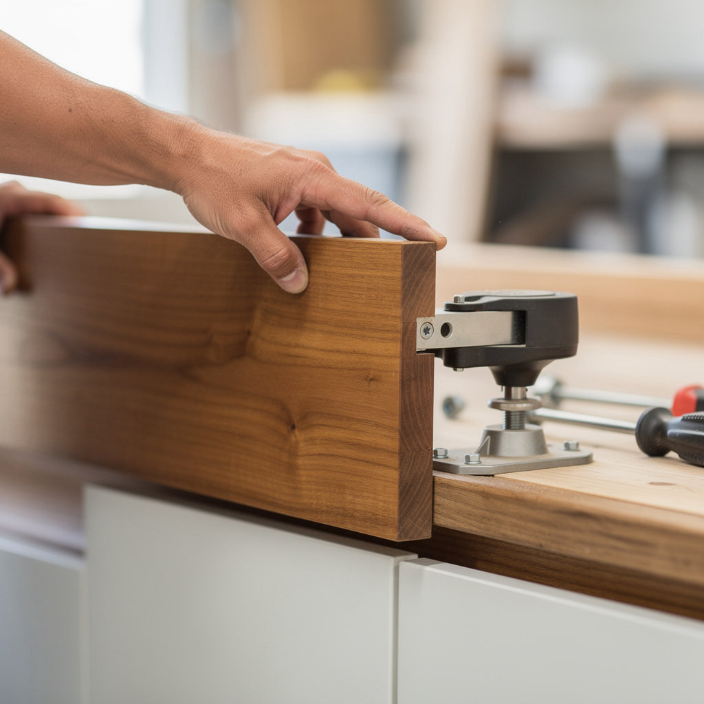 G & D Woodworking craftsman demonstrating quality cabinet making and attention to detail in Escondido, California